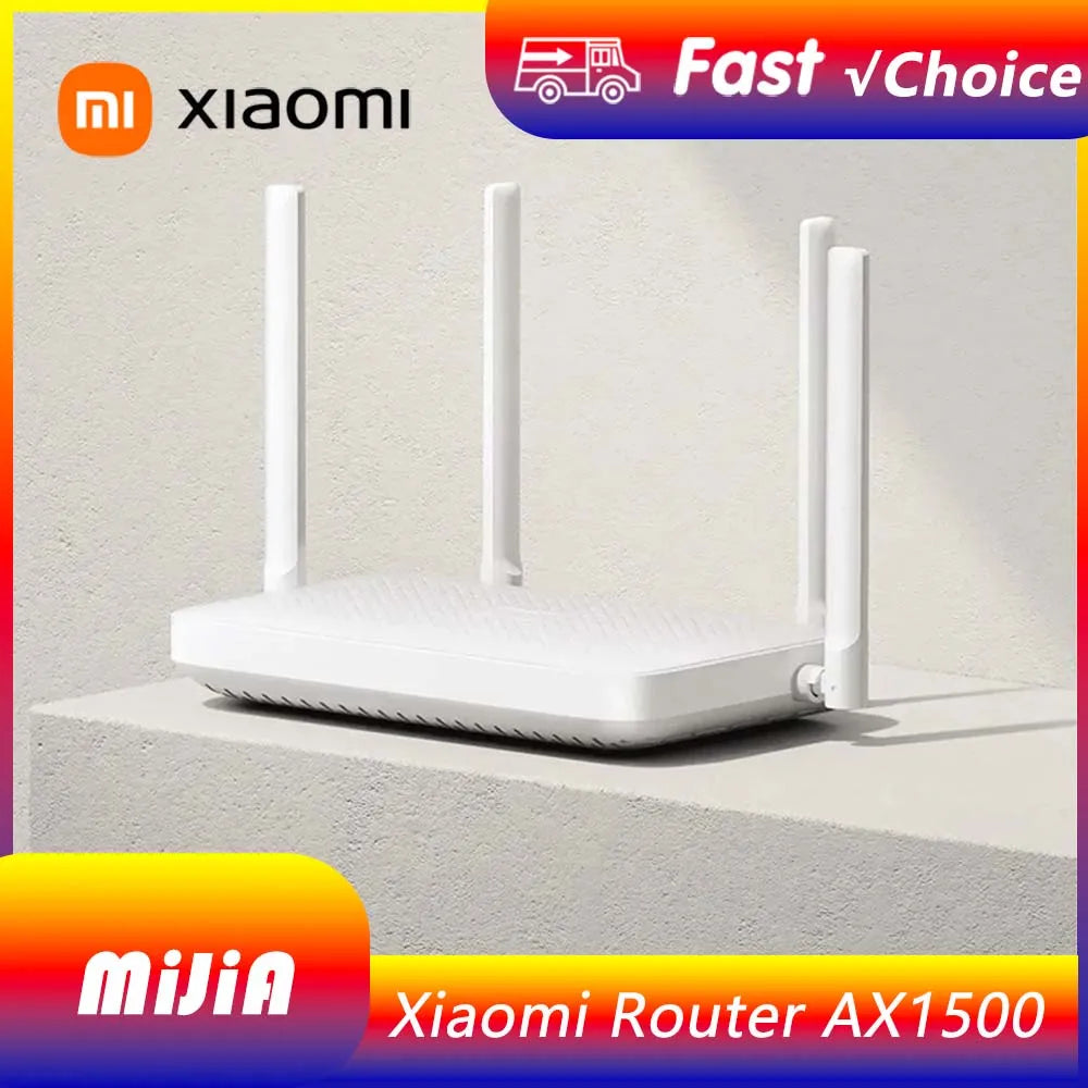 Xiaomi mijia Mi router AX1500 2.4G/5GHz WiFi6 1501Mbps Support IPTV Mesh Network Mijia App Wifi Gigabit Amplifier