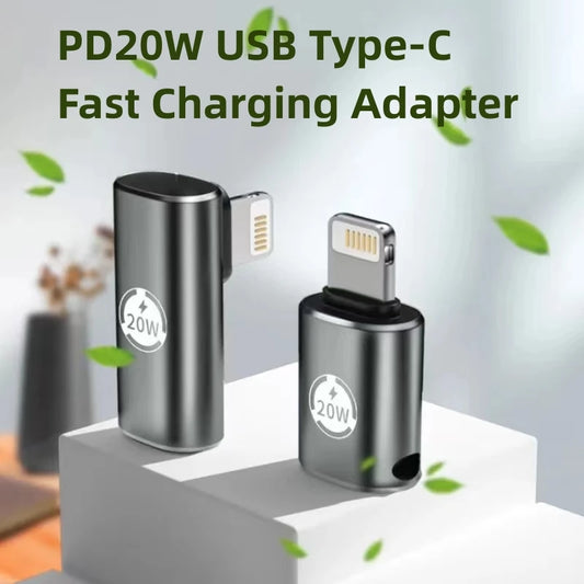 PD20W USB-C Snabbladdningsadapter USB Typ-C Hona till Lightning Hane Omvandlare för iPhone 14 13 12