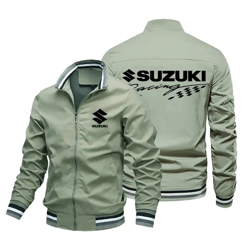 Suzuki GSX Motorcykeljacka Herr – Oversized Casual Sportsjacka Vår & Höst