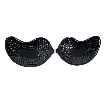 1/2Pcs Sexy Women Invisible Push Up Bras Reusable Adhesive Self-Adhesive Silicone Front Closure Sticky Bra Black Skin Strapless