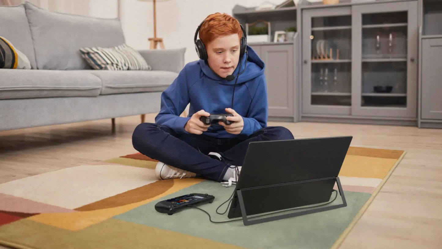 UPERFECT 18,5" Portabel Touchskärm – 120Hz IPS FreeSync HDR400 VESA USB-C Mini-HDMI Inbyggda Högtalare Laptop PC Switch PS5