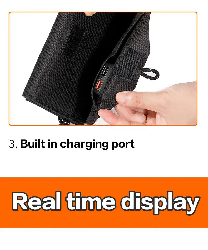 Hopfällbar Solpanel 20W – 6 Paneler, USB 5V, IP65, Monokristallin, Camping & Friluftsliv