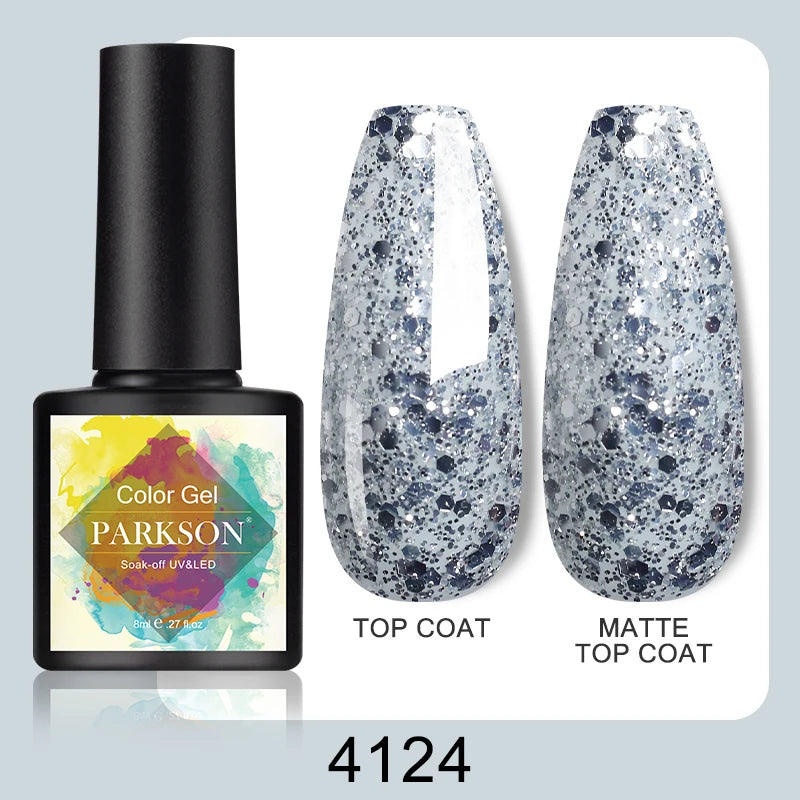 Parkson No Wipe Top Base Coat Nail Gel polish Design Enhancer Varnish Semi Permanent Soak Off UV LED Nail Art Tool