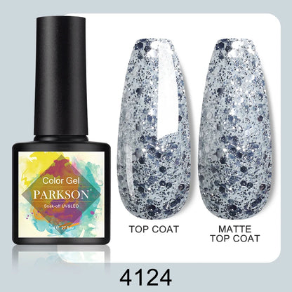 Parkson No Wipe Top Base Coat Nail Gel polish Design Enhancer Varnish Semi Permanent Soak Off UV LED Nail Art Tool