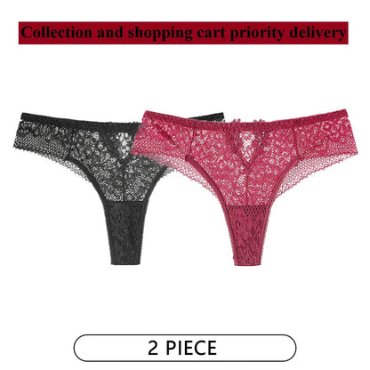 CINOON 2-pack Spetsstring – Låg midja