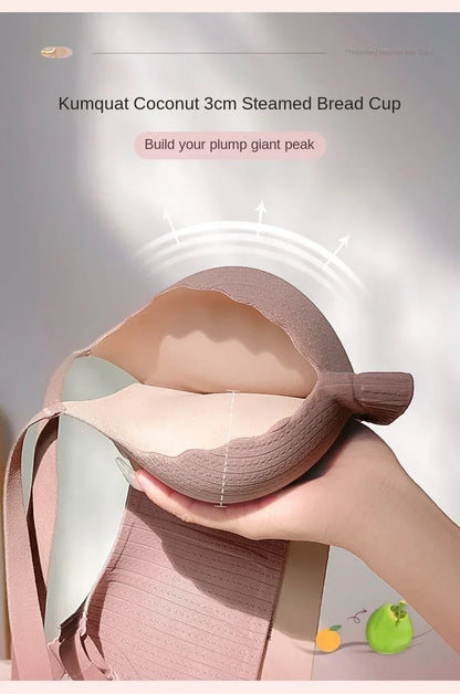 2026 New Push Up Bra for Small Chest  Ultra Thick 6CM Padded No Steel Ring Comfortable & Sexy Lift Lingerie for Flat Chest Women