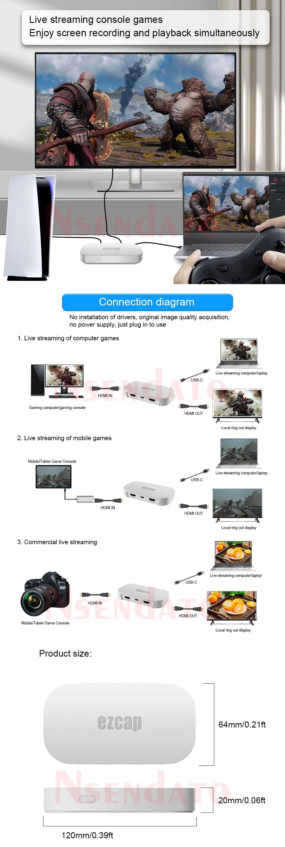 Ezcap 382 GameLink Neo Pro HDMI-capture card – 4K/60, HDR och VRR