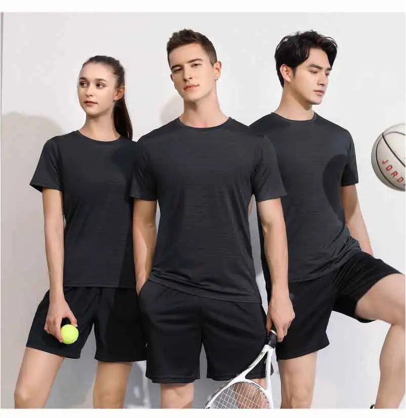 Herr Sport T-Shirt 2026 – Anpassningsbar Logotryck Brodyr Elastisk Quick Dry 9 Färger Asian S–4XL
