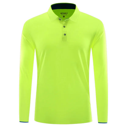 Långärmad Polo Snabbtork Eget Tryck & Brodyr – Lapelkrage | Reklamkläder & Profilprodukter