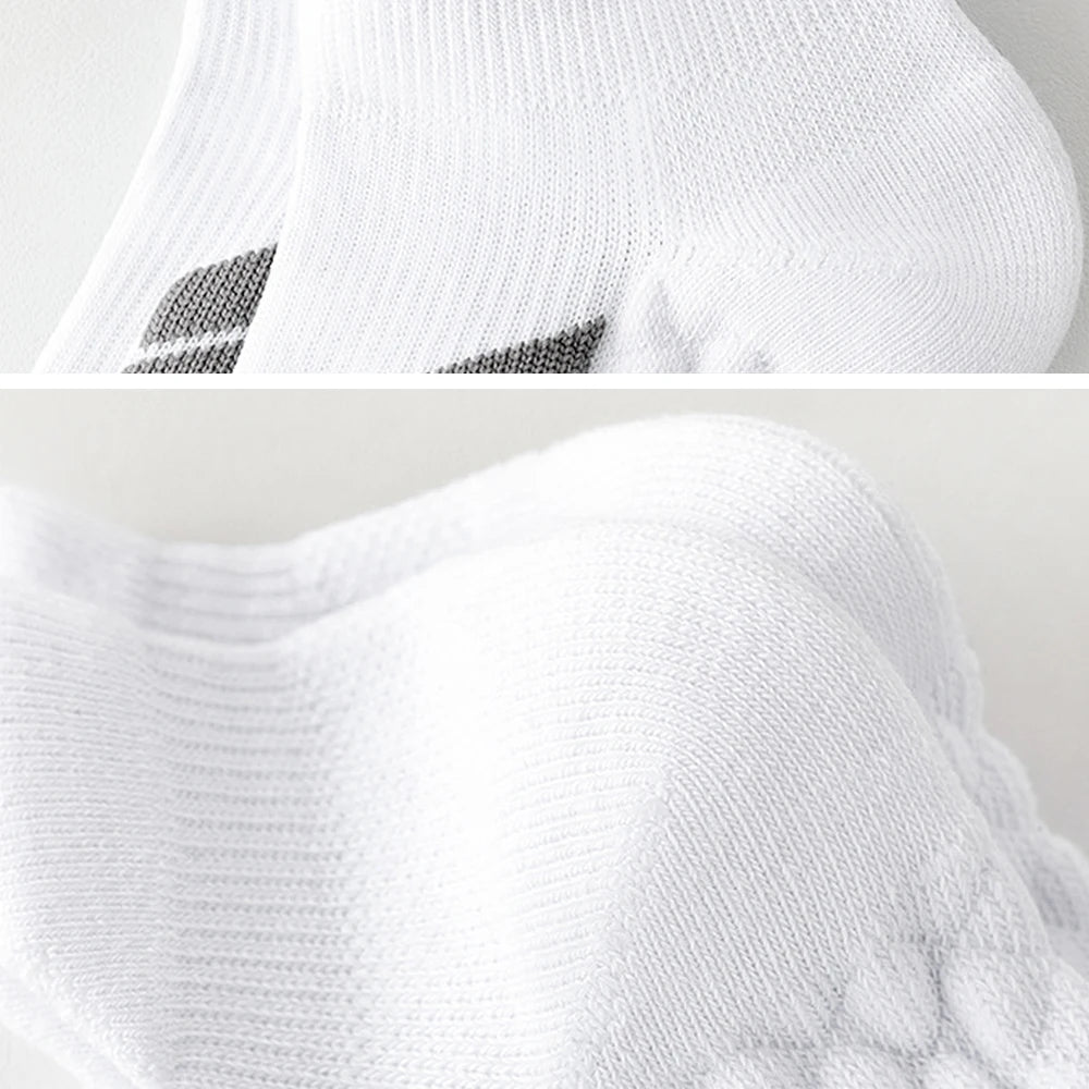 10Pairs Black Low Cut Sports Socks Unisex Breathable Sweat Absorbing Running Basketball Leisure Towel Bottom Socks for Men And W
