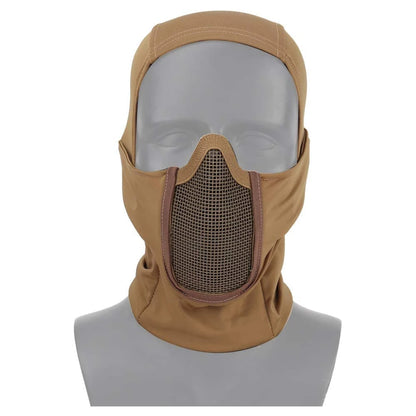 Taktisk balaclava halvmask med andningsbart nät