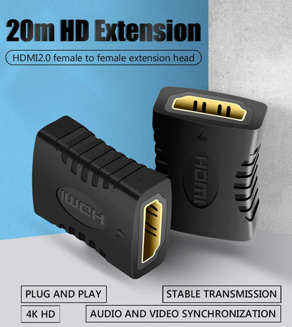 HDMI-förlängningsadapter hona till hona – 4K och 1080p