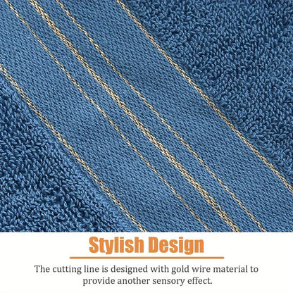 Pure Cotton Bath Towel, Soft and Absorbent Multi-Purpose High-Quality Quick-Dry Bathroom Towel