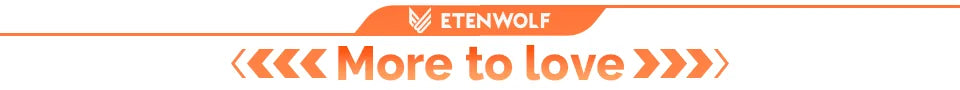 ETENWOLF AIR 3 Mini Elektrisk Luftpump – 2600 mAh, 360 L/min, Campinglampa 600 lm, 5 Munstycken