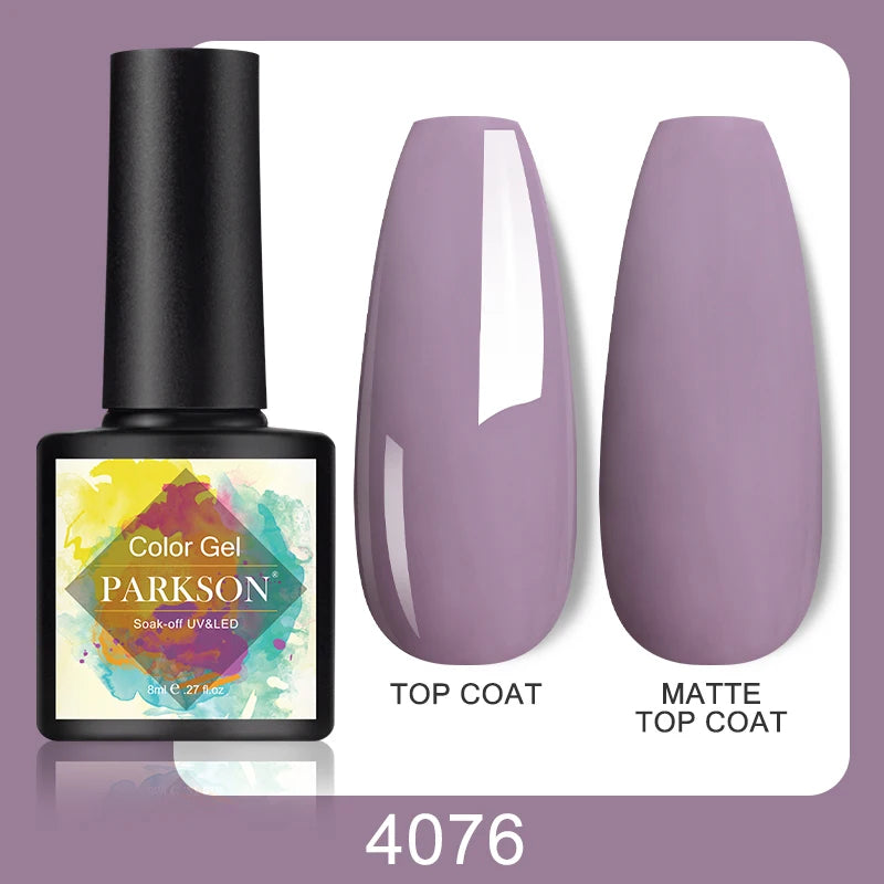 Parkson No Wipe Top Base Coat Nail Gel polish Design Enhancer Varnish Semi Permanent Soak Off UV LED Nail Art Tool