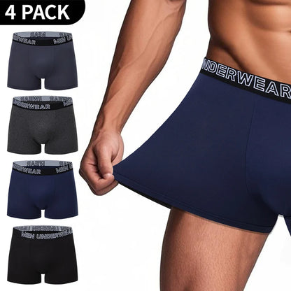 Herr Boxershorts 4/10-pack – Europeisk/US Storlek Trendiga Tryck Plus Size, XS–XXXL