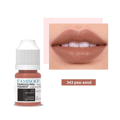 FAMISOO 5ML Permanent Makeup Pigment Tattoo Lips Tattoo Inks Eyebrows Eyeliners Pigments Microblading Pigment Tattoo Pigments