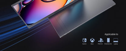 ARZOPA Z3FC Portabel Skärm 16,1" 180Hz 2,5K QHD – IPS 107% sRGB HDR10 Dubbla Högtalare Aluminium USB-C HDMI