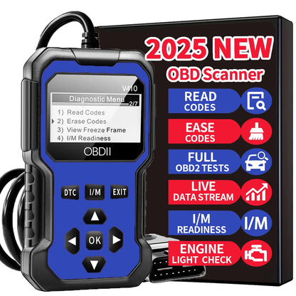 OBD2 Diagnostikverktyg – Felkodsläsare för Alla OBD II-bilar fr.o.m. 1996