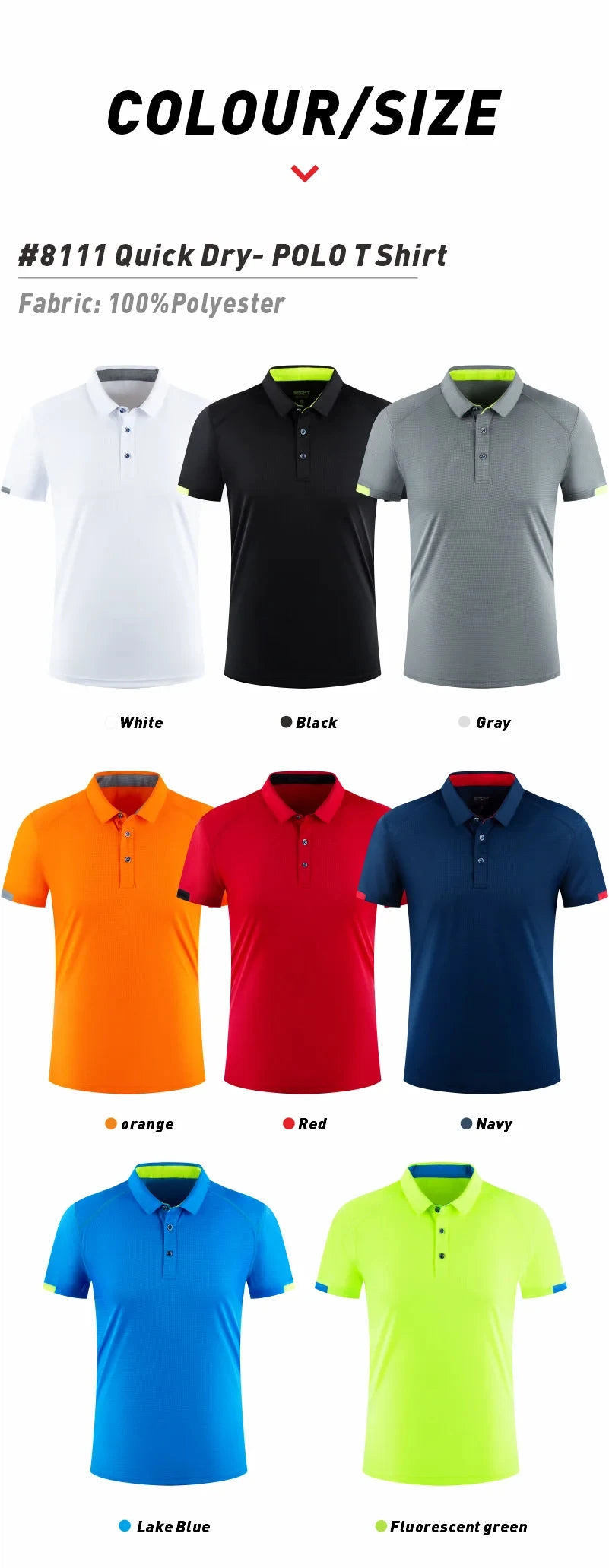 Snabbtorkande Polo med Eget Tryck & Brodyr – Kylande Polyester, Unisex | S–5XL