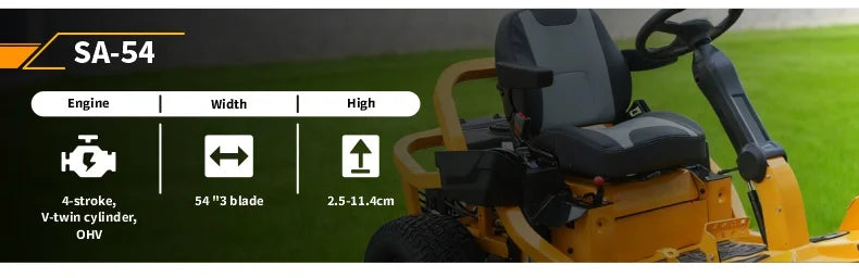 SAAO All Terrain Remote Control Crawler Lawn Mower Grass Cutting Machine for Farms Gardens Orchards and Parks