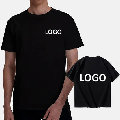 Eget tryck & logotyp, kortärmad t-shirt i bomull, reklamkläder & profilprodukter