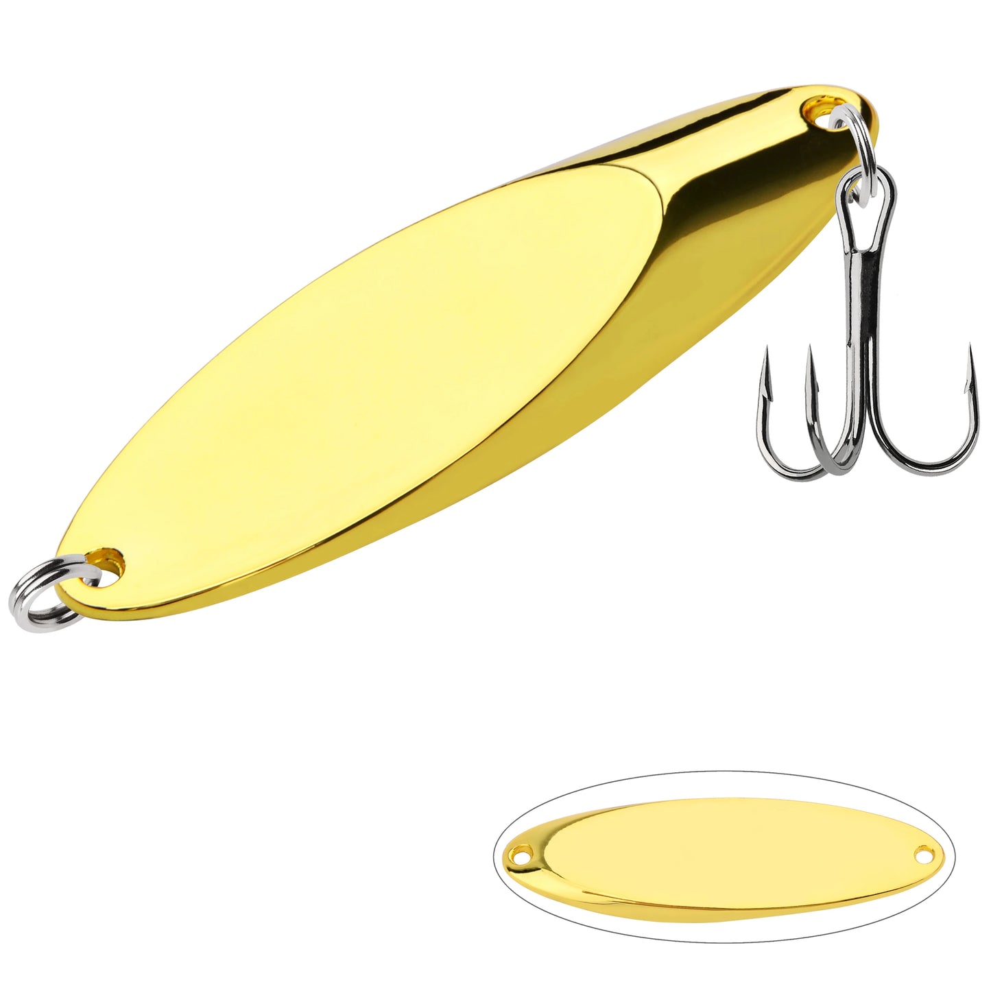 12pcs Metal Spinner Spoon Lures Trout Fishing Lure Hard Bait Sequins Paillette Artificial Baits Spinnerbait Fish Tools 1.5g-56g