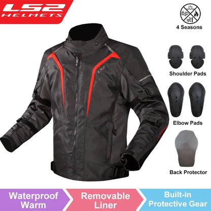 MC-jacka LS2 Sepang MJ145 – körjacka med mjuka skydd, M–XXXL