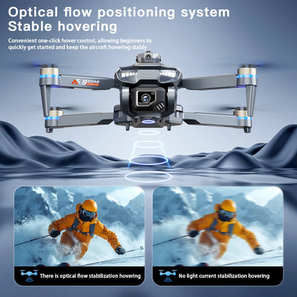 AE19 Drone, High-Definition Dual Camera, 8K Professional Obstacle Avoidance, Folding Quadcopter Toy, Remote-Controlled Aircraft