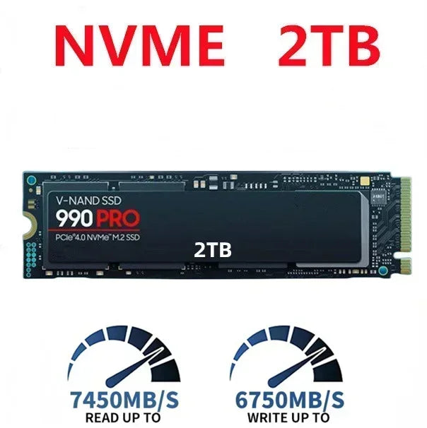 990 PRO M.2 2280 PCIe Gen4 NVMe SSD 2TB 4TB For PS5 Laptop Desktop