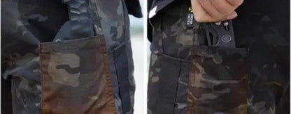 Tactical Suits Milita Uniform Hiking Hunting Pants Men Combat Shirts Training Durable Breathable Camo Wear-resistant Cargo Pant