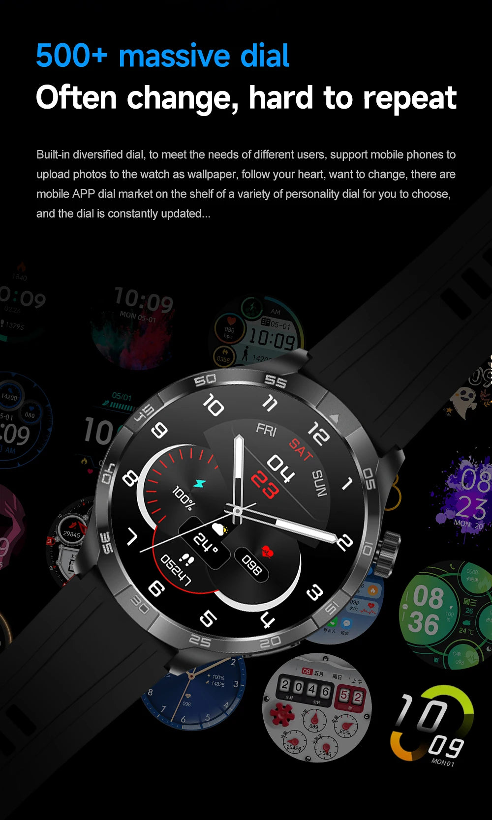 2026 New 1.85 Inch NFC Smart Watch Men Bluetooth Call NFC IP67 Waterproof Heart Rate Monitor Compass Sports Fitness Smartwatch