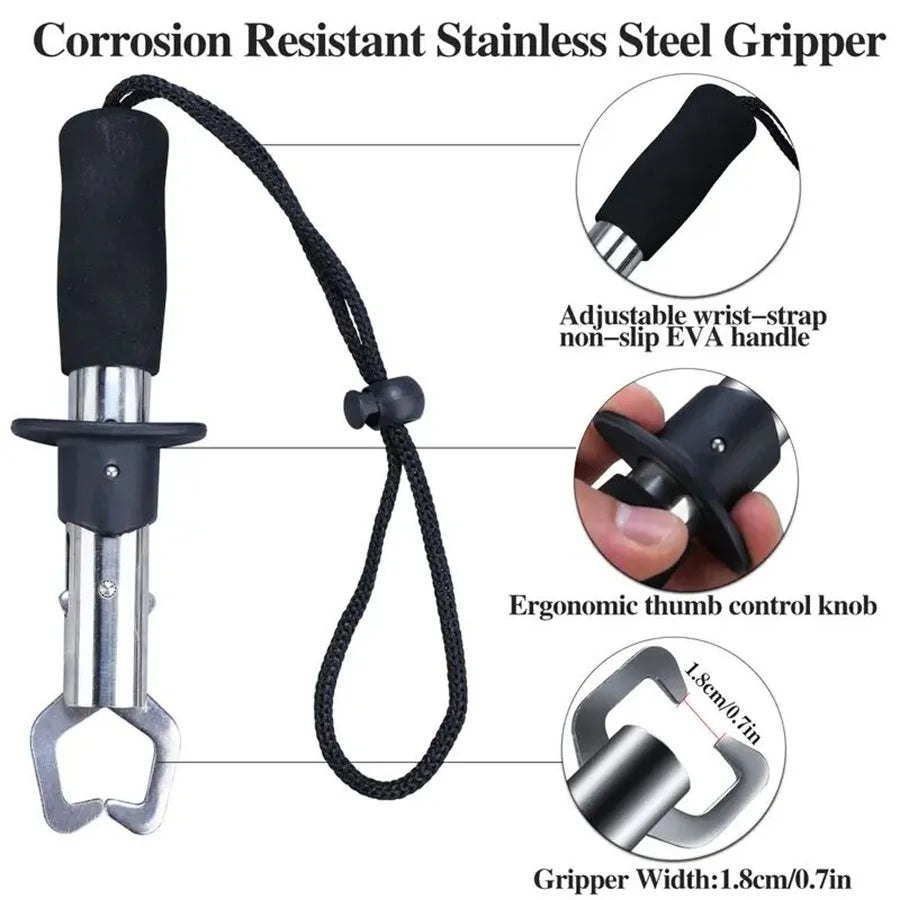 Cutter Plier Scissor Fish Gripper Plier Set Nipper Pincer Snip Fishing Lure Lipgrip Accessory Tool Clip Clamp Grabber Trigger