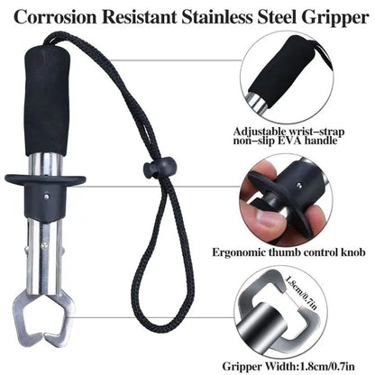 Cutter Plier Scissor Fish Gripper Plier Set Nipper Pincer Snip Fishing Lure Lipgrip Accessory Tool Clip Clamp Grabber Trigger