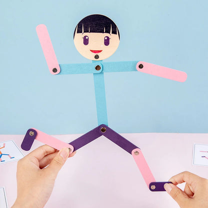 Montessori Material DIY Pussel Leksaker Brädor Pedagogiskt Spel Tidigt Lärande Leksak