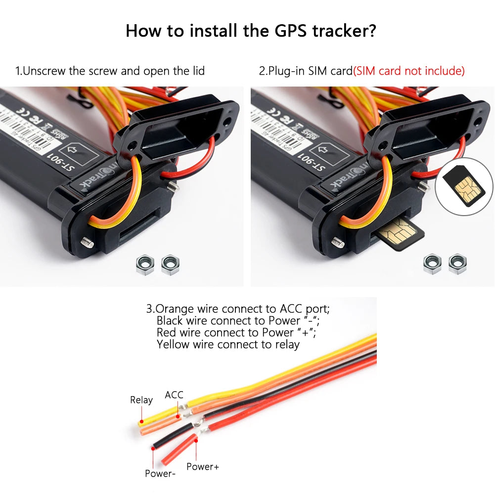 4G Mini Tracker ST-901L Waterproof Built-in Battery GPS for Car Vehicle GPS Device Motorcycle with Online Tracking Software