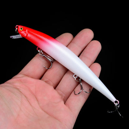 1pcs Fishing Lures 12.5cm/12g Minnow Lure Rattling High Quality Hard Bait Crankbait Wobbler Fishing Tackle Leurre Peche For Pike