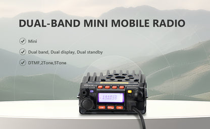 QYT KT-8900 25W GMRS Mobile Radio & Base Station,Long Range Two-Way Radio with NOAA Weather Scan & Alert, Integrated Control Mic