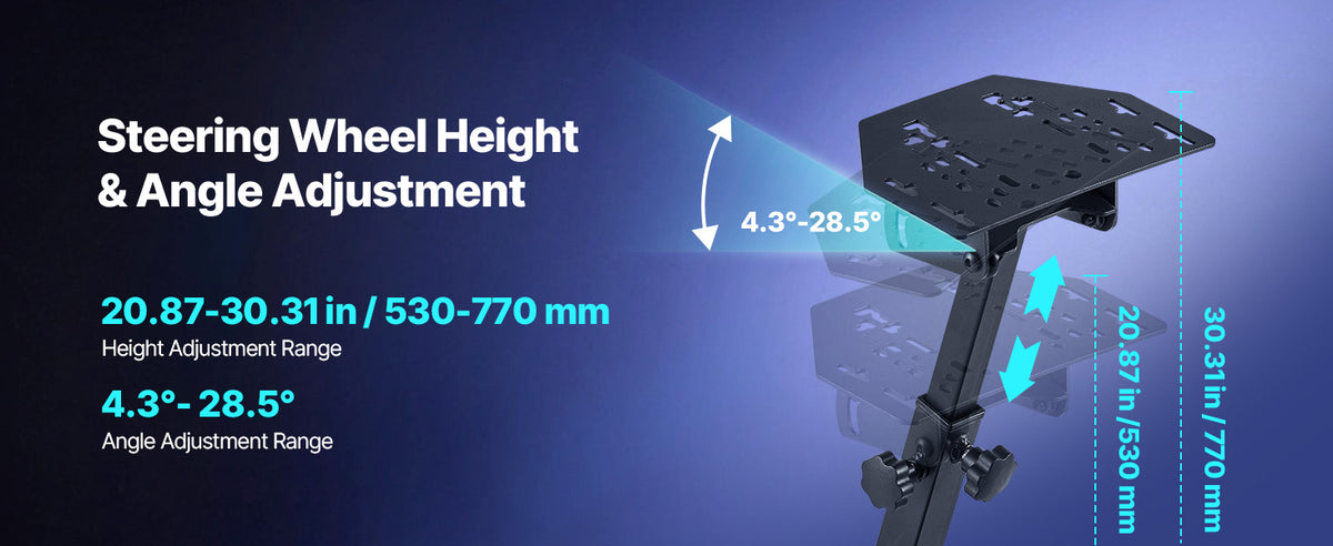 SucceBuy Racing Wheel Stand Simulator Cockpit Steering Wheel Stand Fit Logitech G25 G27 G29 G920 Thrustmaster T300RS TX F458