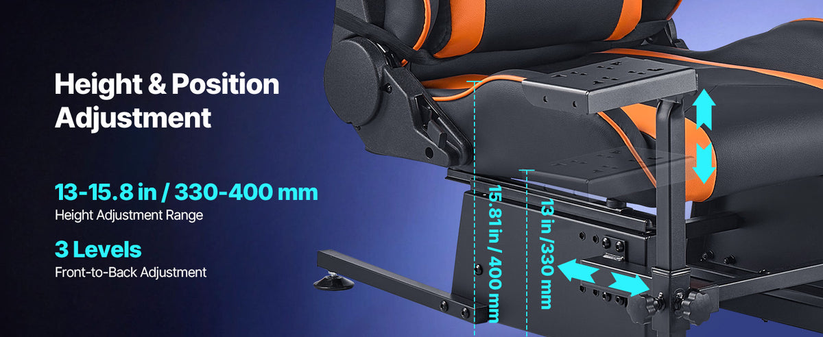 SucceBuy Racing Wheel Stand Simulator Cockpit Steering Wheel Stand Fit Logitech G25 G27 G29 G920 Thrustmaster T300RS TX F458