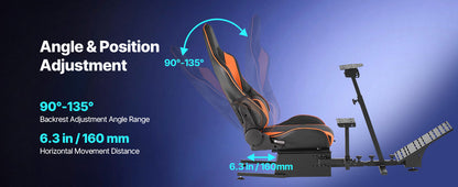 SucceBuy Racing Wheel Stand Simulator Cockpit Steering Wheel Stand Fit Logitech G25 G27 G29 G920 Thrustmaster T300RS TX F458