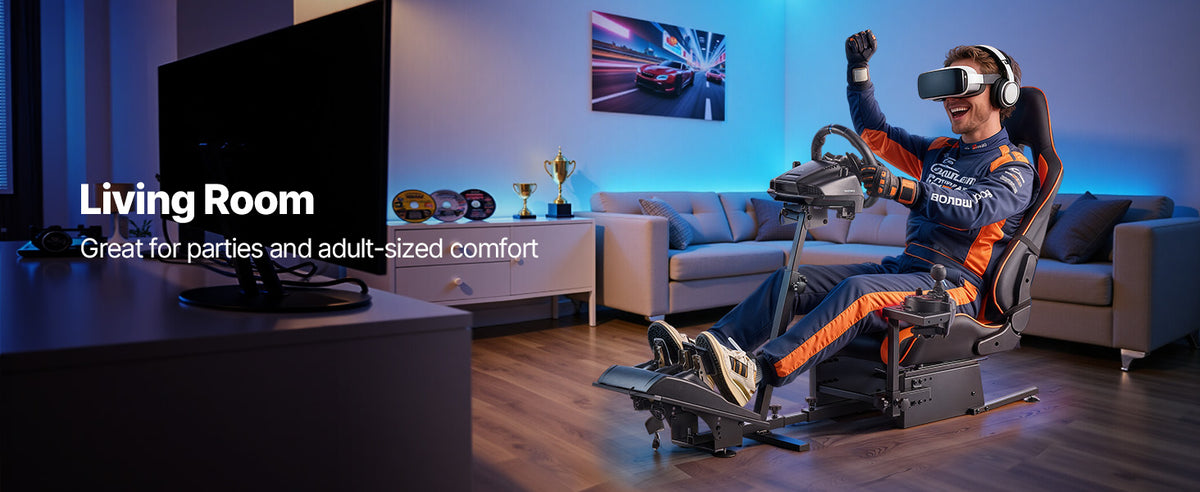 SucceBuy Racing Wheel Stand Simulator Cockpit Steering Wheel Stand Fit Logitech G25 G27 G29 G920 Thrustmaster T300RS TX F458